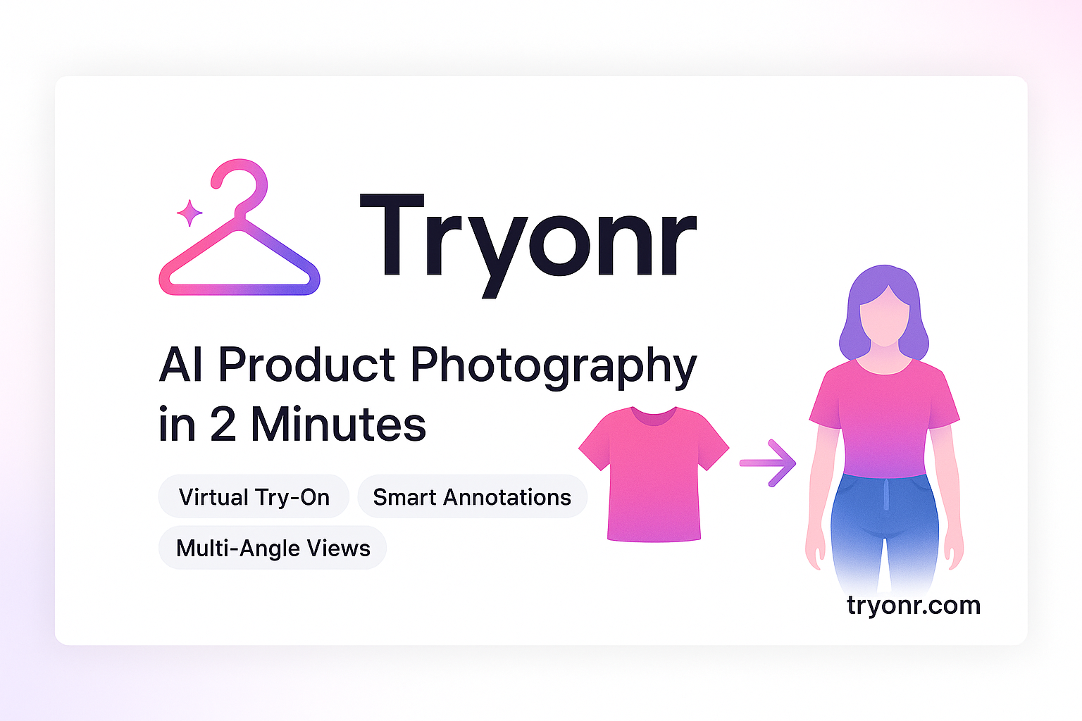 Tryonr – AI Virtual Try-On Studio สำหรับอีคอมเมิร์ซ