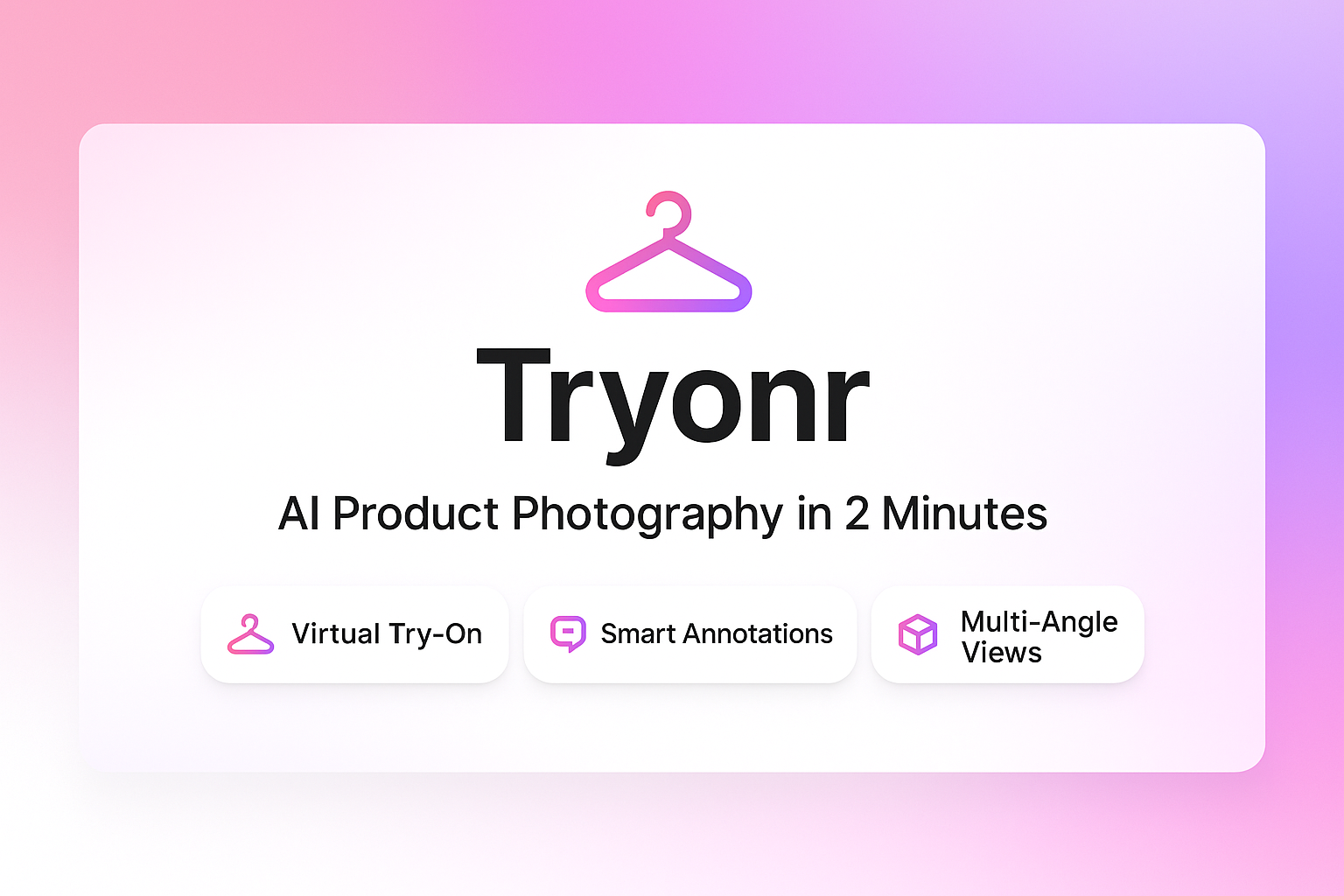 Tryonr – AI Virtual Try-On Studio สำหรับอีคอมเมิร์ซ - เปลี่ยนภาพถ่ายสินค้าธรรมดาให้เป็นภาพโมเดลแบรนด์ใหญ่ด้วย AI media 1