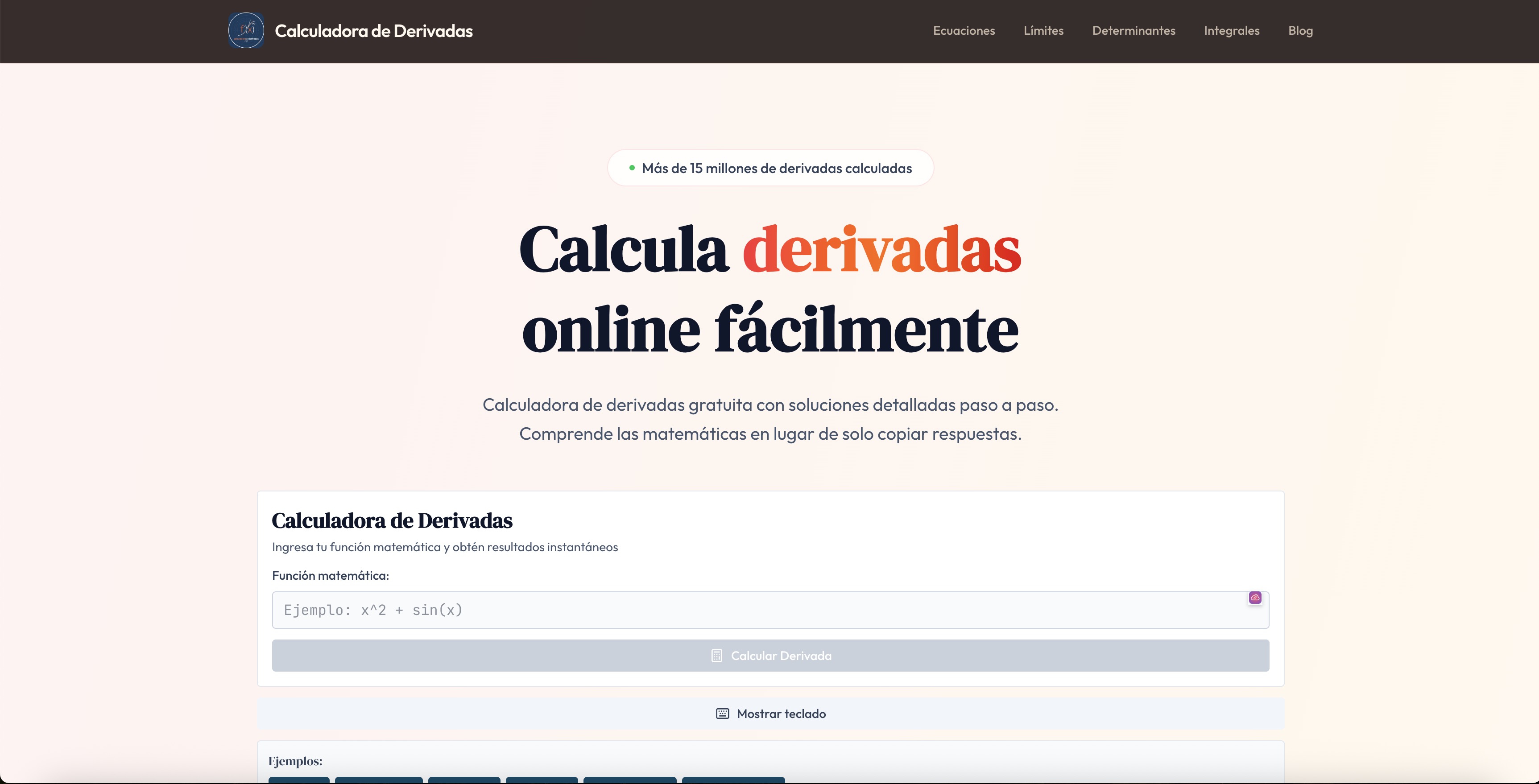เครื่องคิดเลขอนุพันธ์ - เครื่องคำนวณอนุพันธ์ - คำนวณอย่างรวดเร็วและแม่นยำ media 1