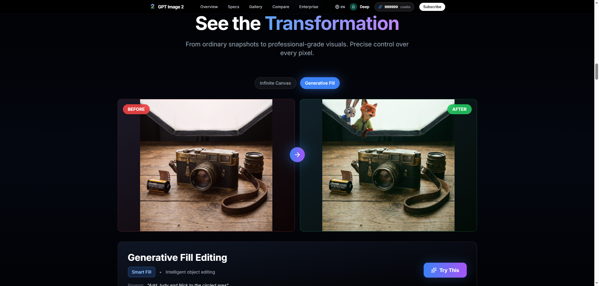 GPT Image 2 - ชุด AI Creative ระดับมืออาชีพ - เครื่องกำเนิด AI เครื่องแรกที่ให้คุณแก้ไขได้จริง media 1