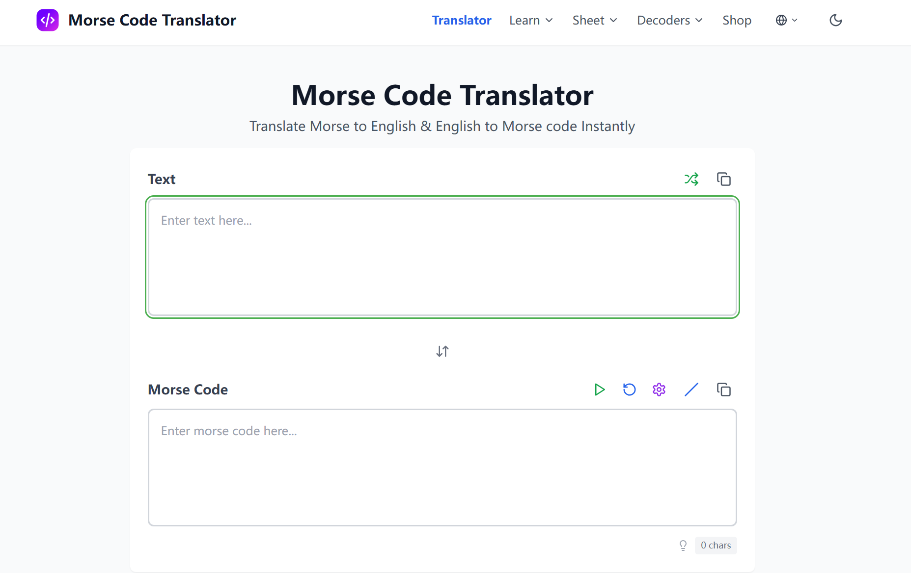 Decodificador de código Morse - Traduce morse al inglés gratis y rápidamente con IA media 1