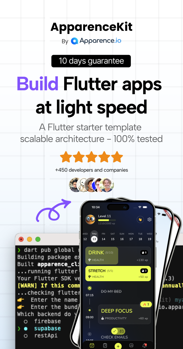 Kit de aparcencia - Una plantilla de aleteo para crear aplicaciones móviles a la velocidad de la luz media 2