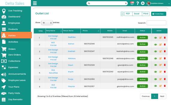 Aplicación de ventas delta - Aplicación de automatización de la fuerza de ventas para sus empleados de campo media 2