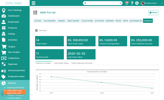 Aplicación de ventas delta - Aplicación de automatización de la fuerza de ventas para sus empleados de campo media 4