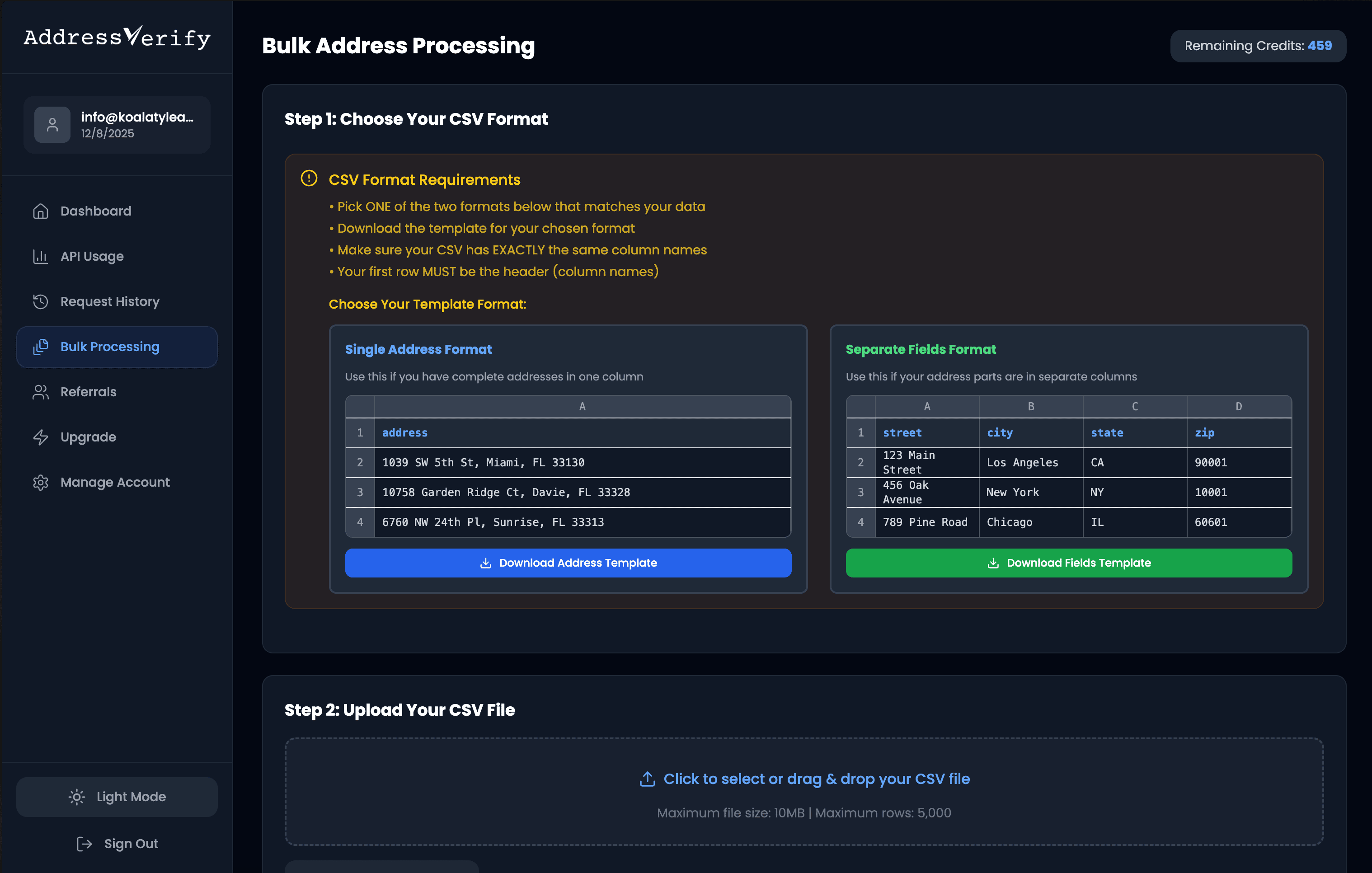 DirecciónVerificar - Mejore la calidad de los clientes potenciales con la verificación de direcciones media 3