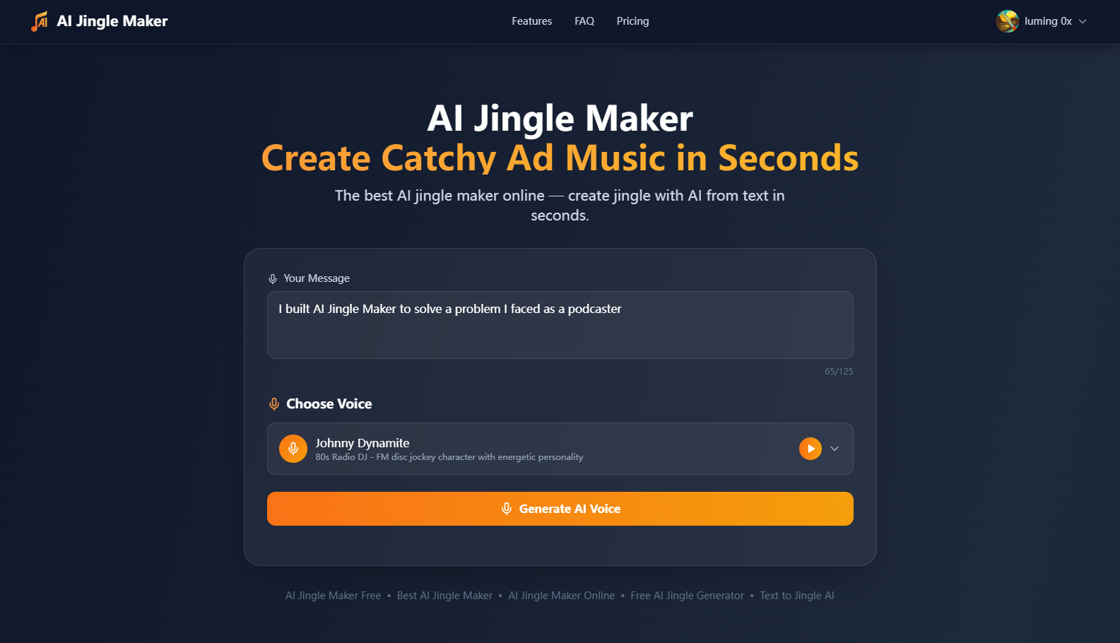 AI Jingle Maker - Crea jingles de radio e introducciones de podcasts con IA media 1