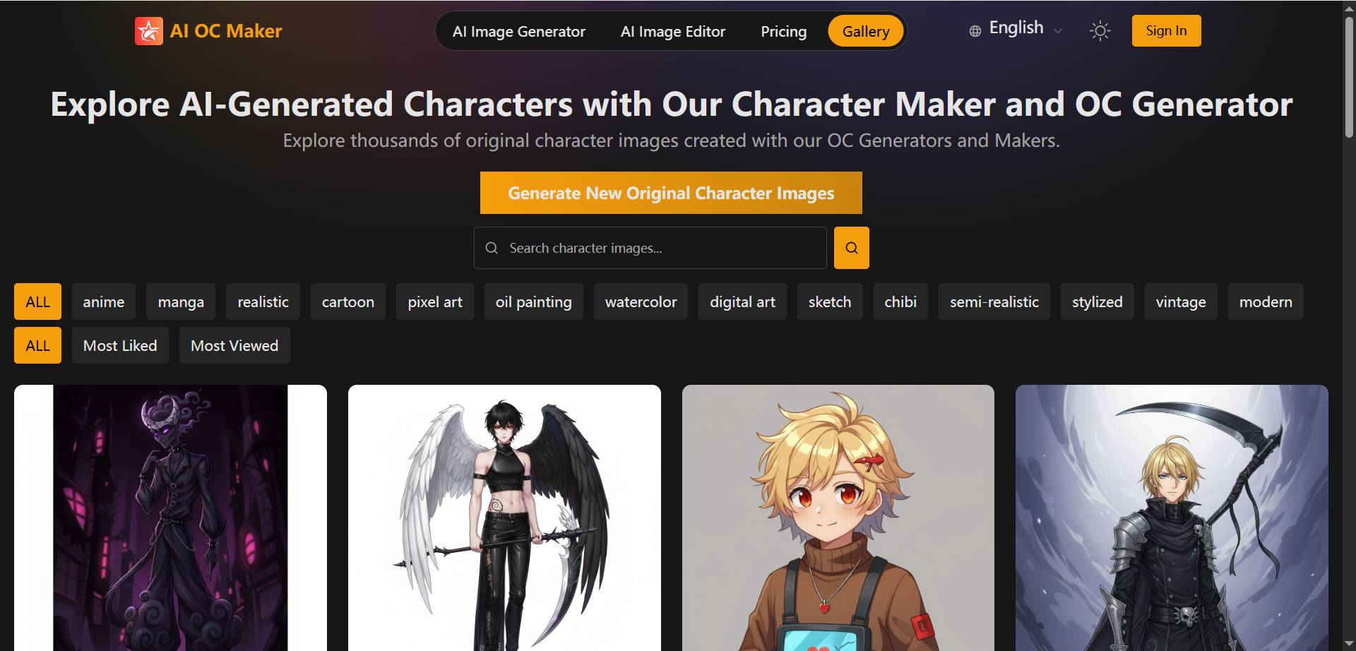 AI OCメーカー - AI OC Maker - キャラクター OC クリエーター & キャラクター ジェネレーターメディア1