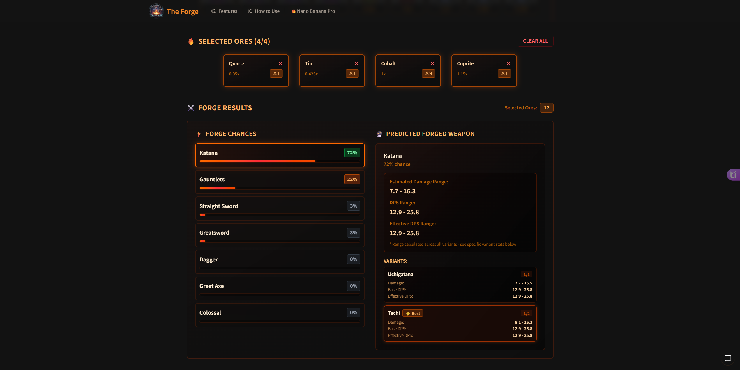 鍛冶計算機 - The Forge Roblox ゲーム用の最も正確な鍛造計算機。メディア2
