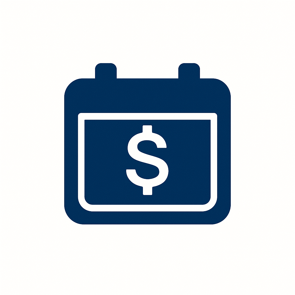 calendario de flujo de caja