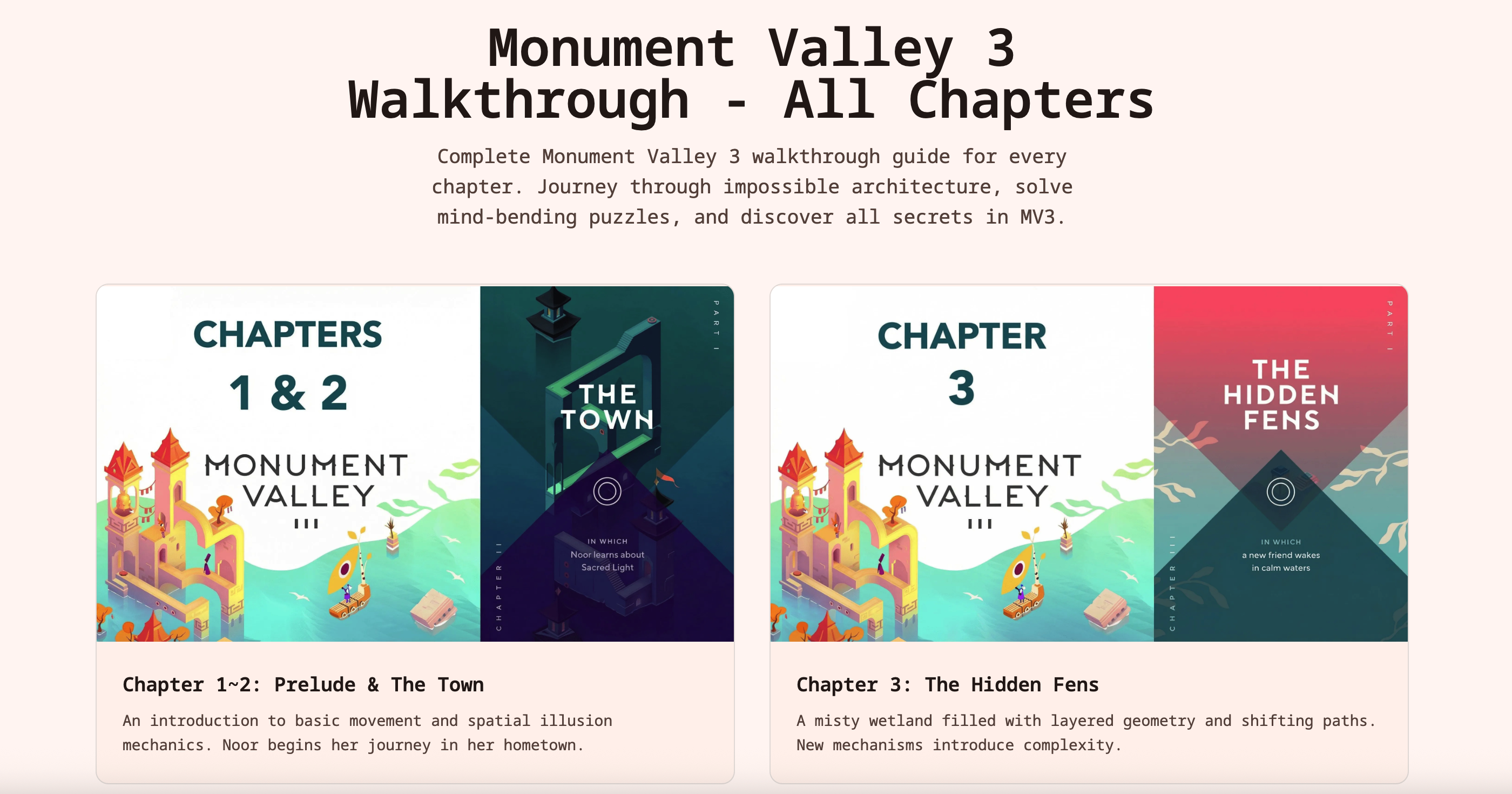 MVGuider - Guía completa de Monument Valley 3 media 1