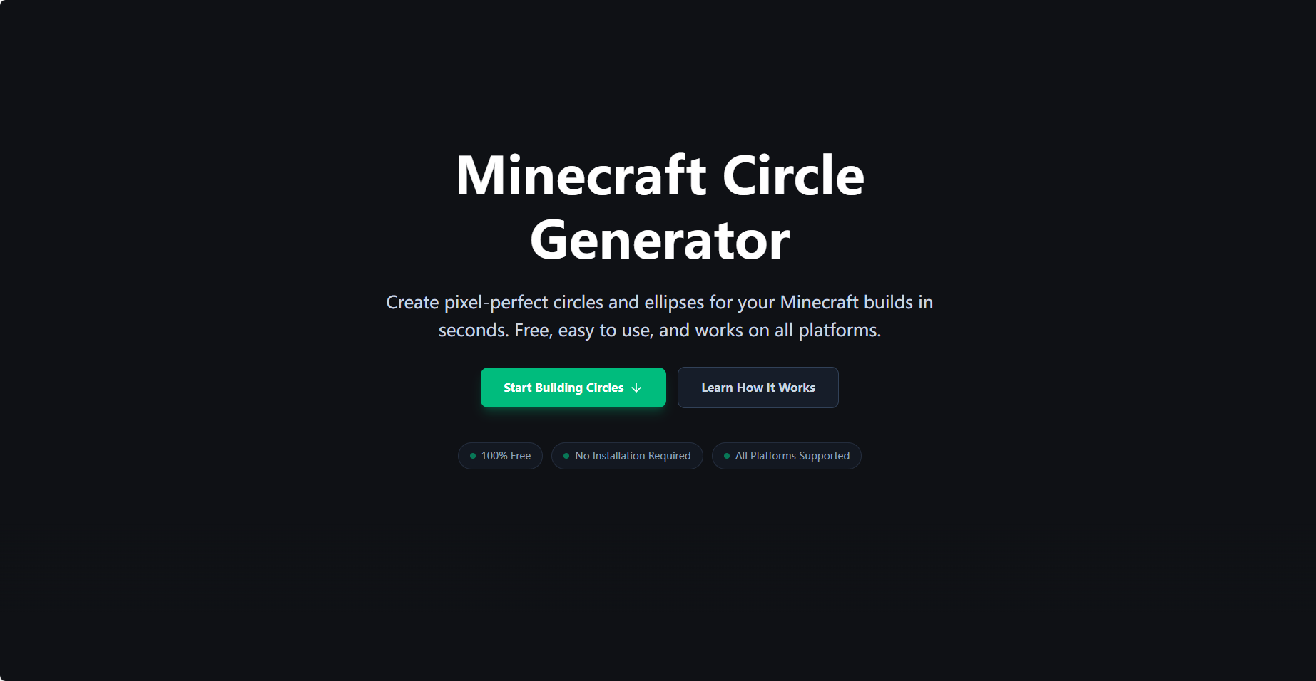 Minecraft Circle Generator - 픽셀 단위까지 완벽한 원과 타원 만들기 미디어 2