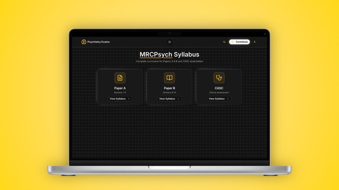 정신과 시험 - MRCPsych 시험 에이스 미디어 1