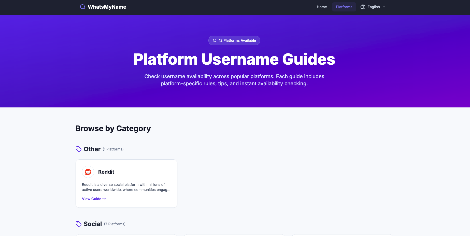내 이름이 뭐죠? - 무료 사용자 이름 검색 및 가용성 검사기 미디어 2