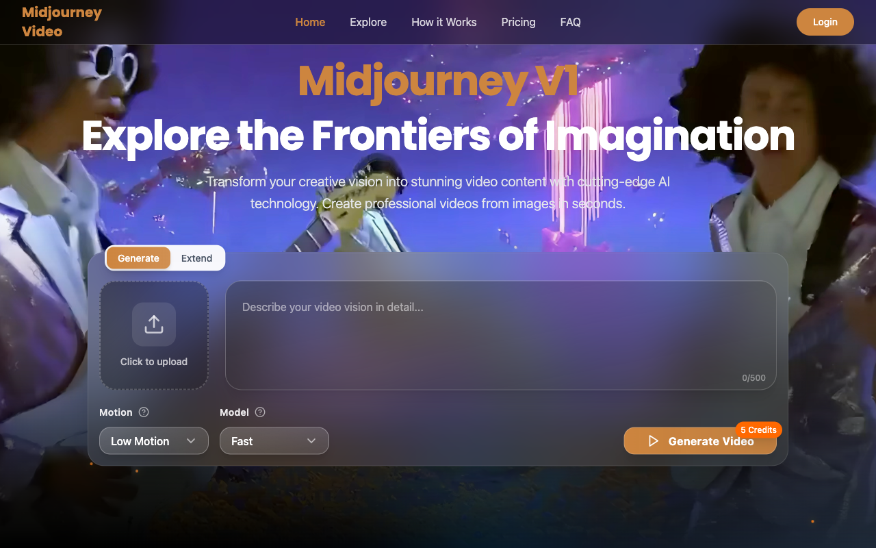 미드저니 V1 - AI 영상 생성 플랫폼 미디어 1