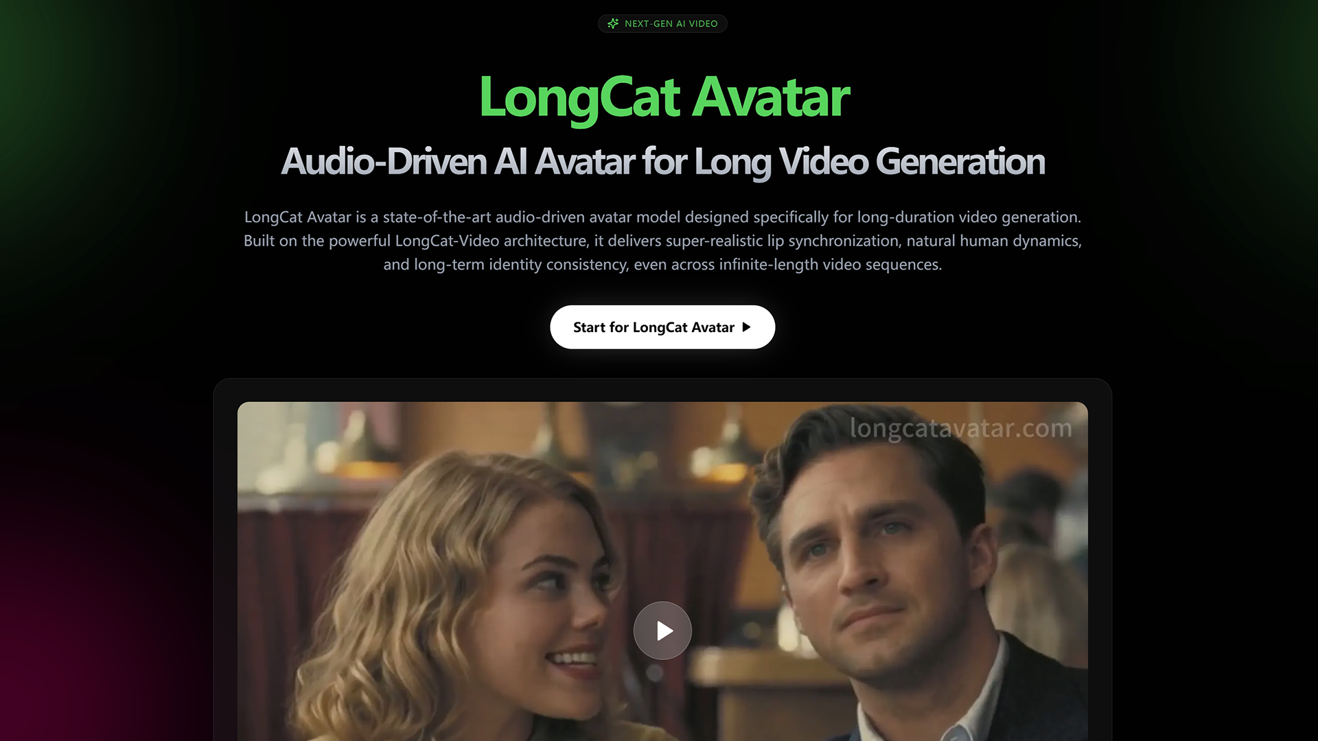 LongCat 비디오 아바타