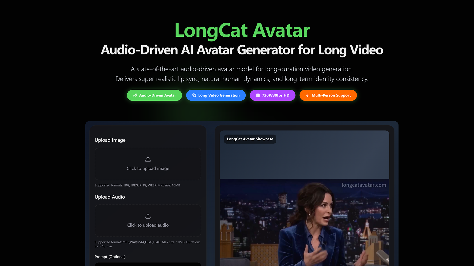 LongCat 비디오 아바타 - LongCat-Video-Avatar: 긴 비디오 생성을 위한 오디오 기반 AI 아바타 미디어 1