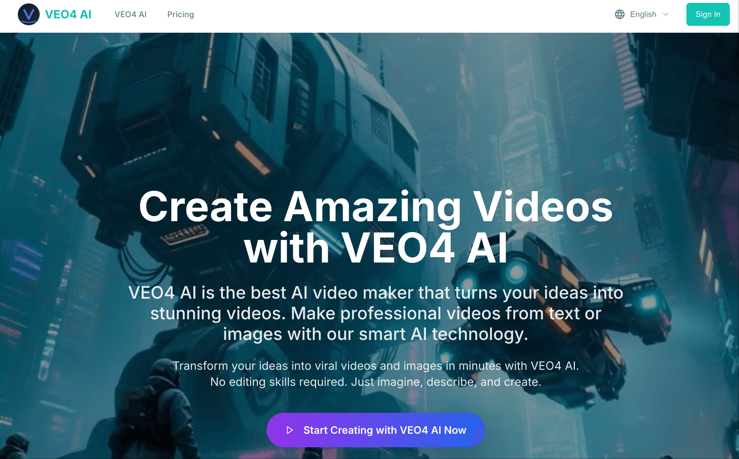Média VO4 IA - Plateforme basée sur l'IA pour générer des images et des vidéos époustouflantes à partir de vos idées. 1