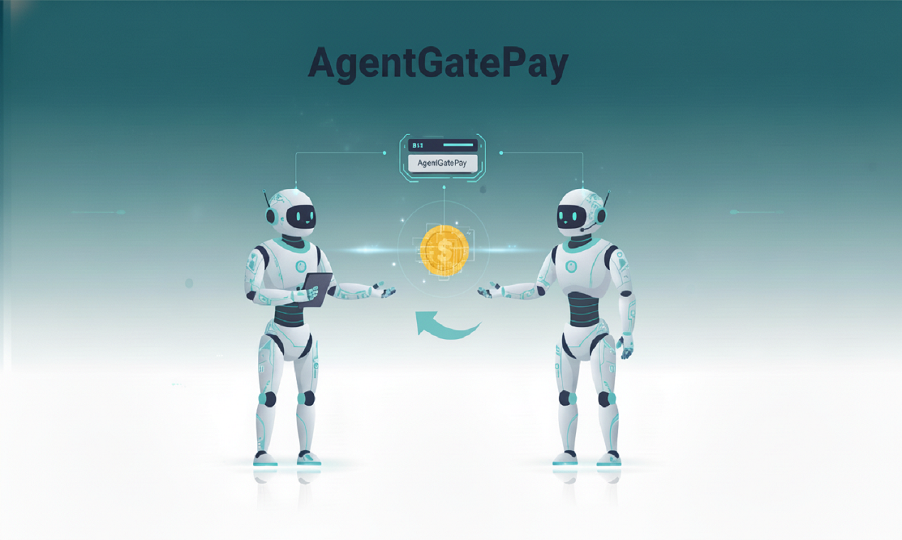 代理GatePay - Ai、aiagents、agenteconomy、加密貨幣、區塊鏈、支付、金融科技、uadc、usdt、dai、base、以太坊、n8n、langchain、python、js media 1