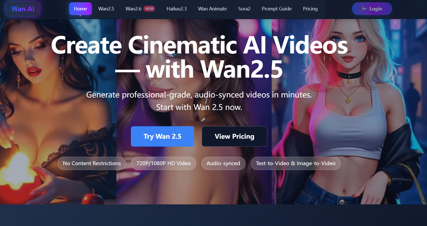 Wan AI - 電影級人工智能視頻生成器