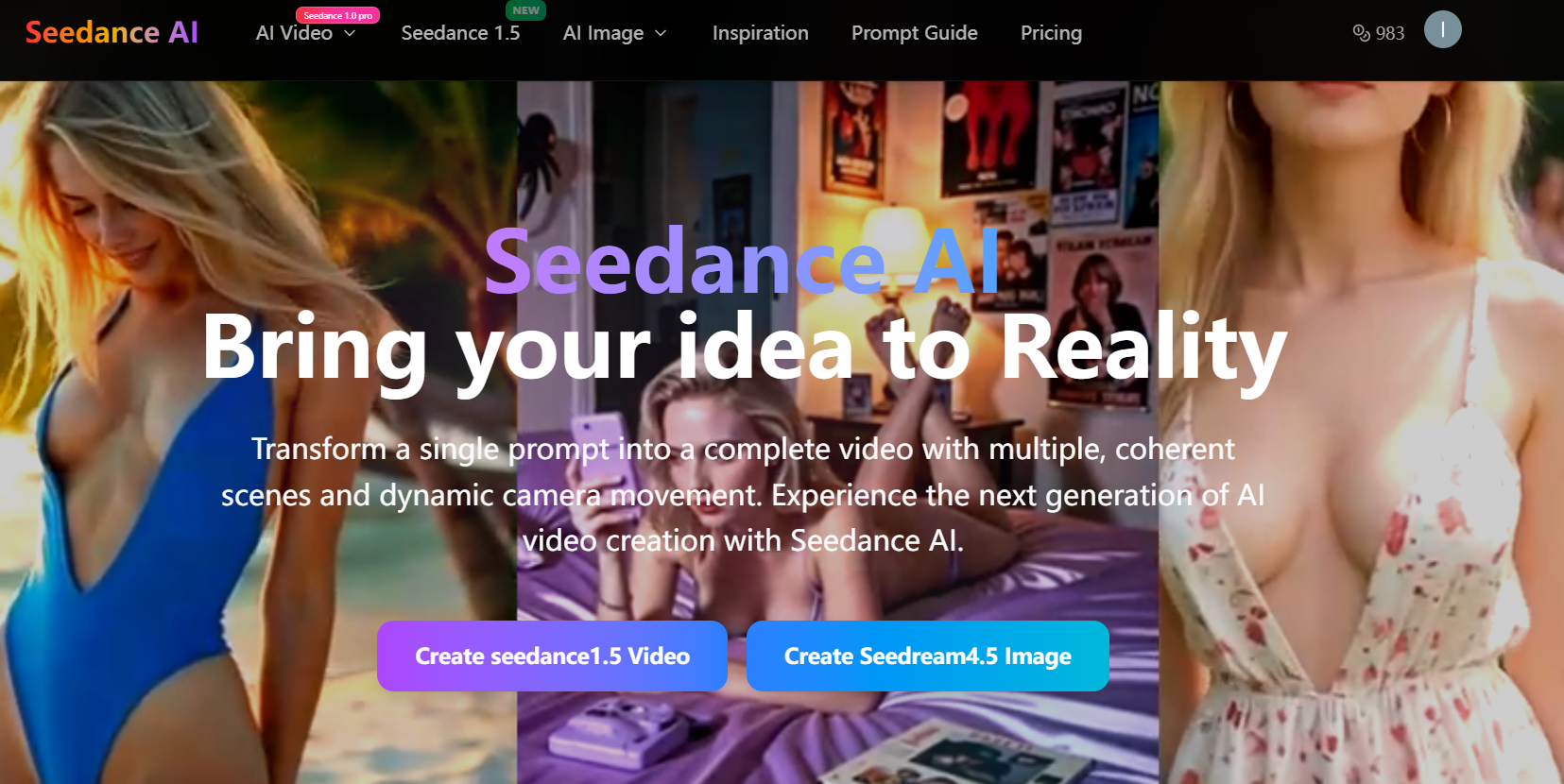 Seedance 1.5 Pro - 具有同步音頻的 AI 視頻生成器