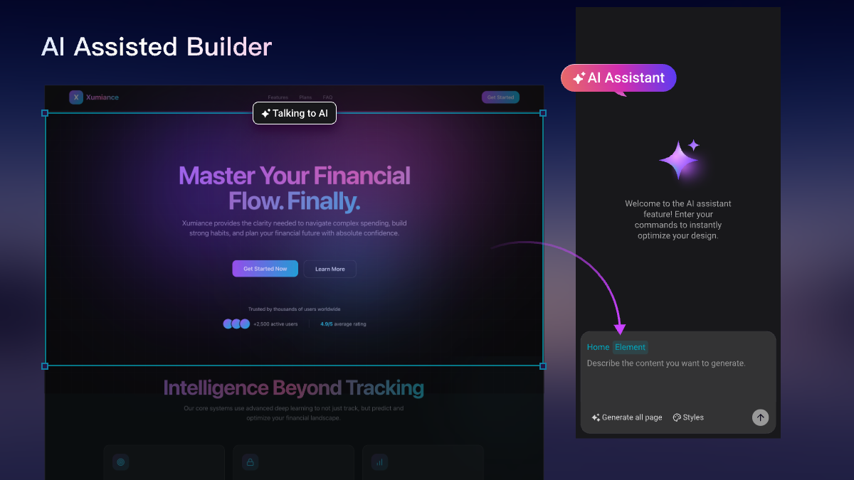 Sketchflow.ai - Платформа на базе искусственного интеллекта с видимыми действиями пользователя, интерактивными прототипами и генератором кода. медиа 4