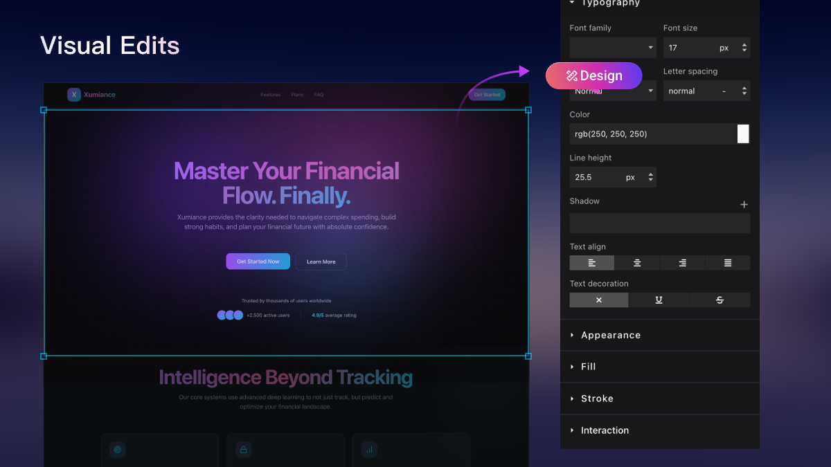 Sketchflow.ai - Платформа на базе искусственного интеллекта с видимыми действиями пользователя, интерактивными прототипами и генератором кода. медиа 5