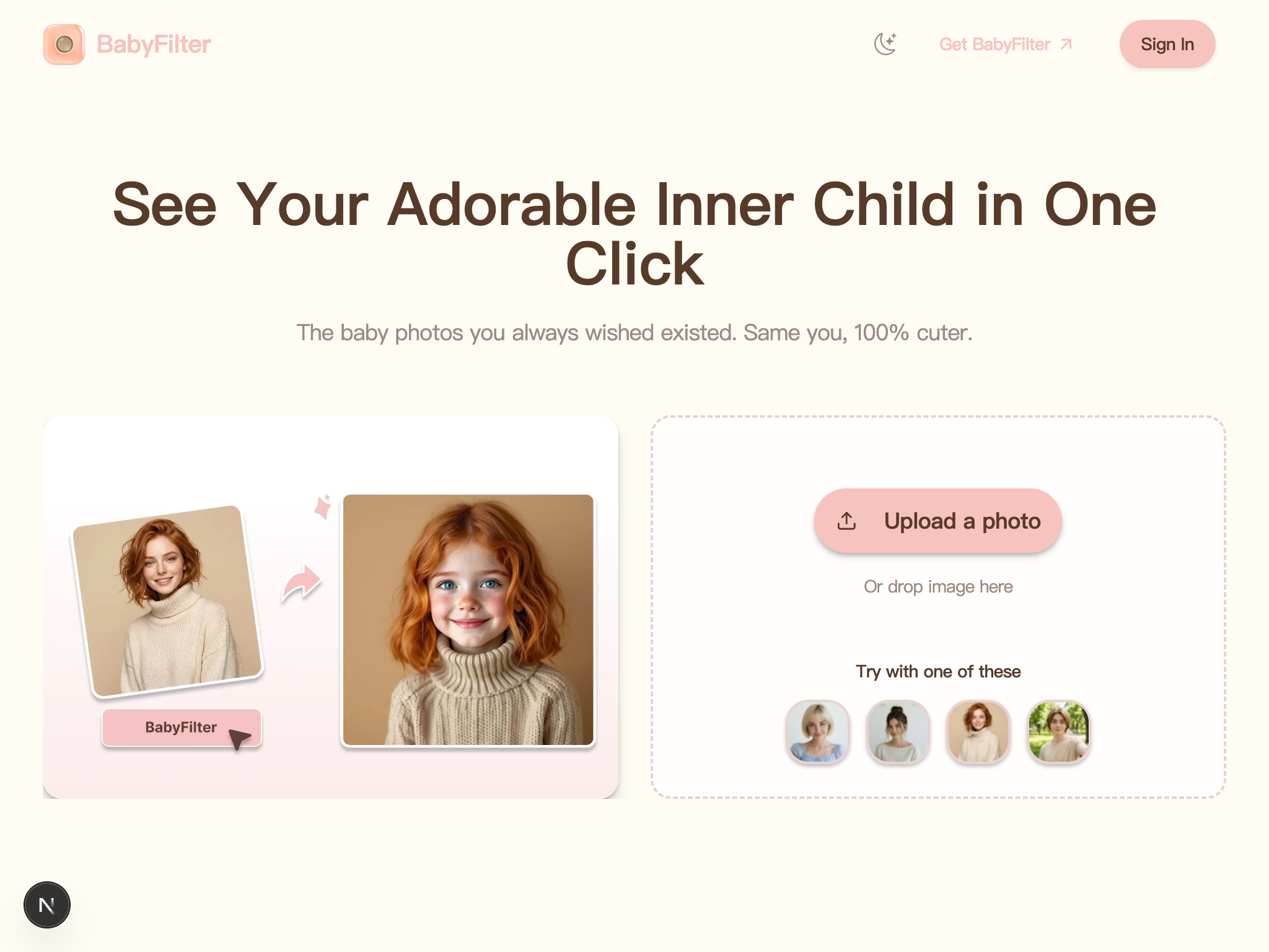 嬰兒過濾器 - 一鍵查看您可愛的內在童心 media 1