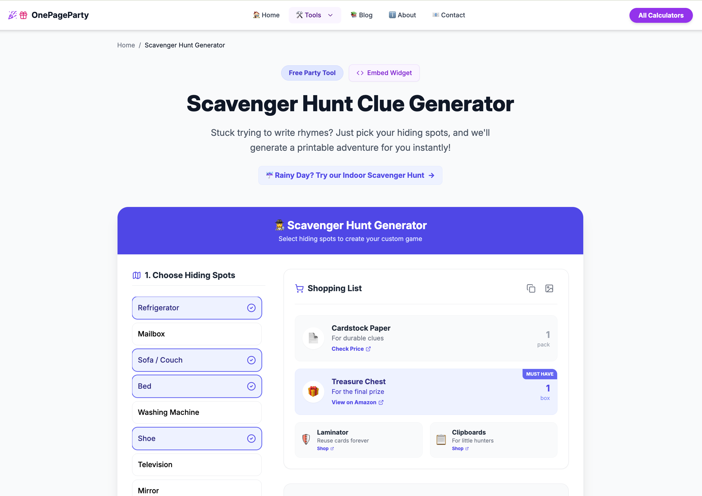Media OnePageParty - Kira makanan parti, minuman dan buat sepanduk secara percuma. 3