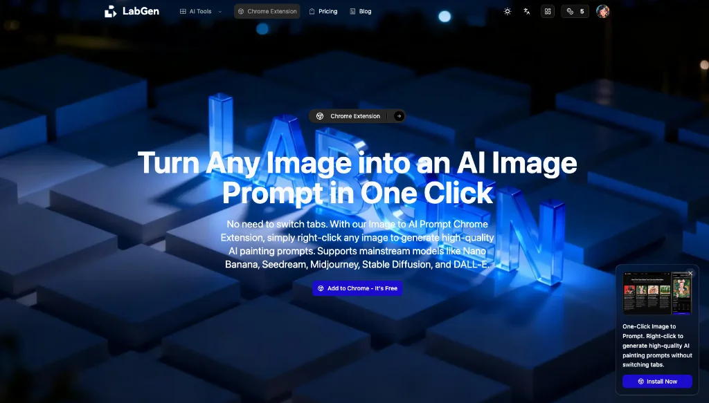 ลาบเกน - รูปภาพเพื่อแจ้งเครื่องกำเนิด, AI Prompt, AI Art, แรงบันดาลใจที่สร้างสรรค์, การจัดการพร้อมท์, เครื่องกำเนิดภาพไปยังภาพ media 2