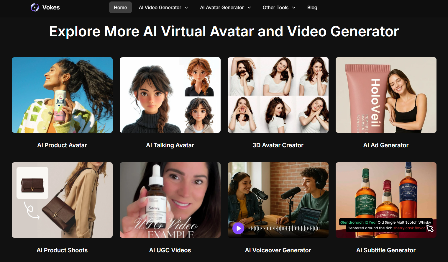 Vokes – เครื่องสร้างวิดีโอ AI - AI Ad Generator, AI Avatar Generator, AI UGC Video, AI Voiceover media 1