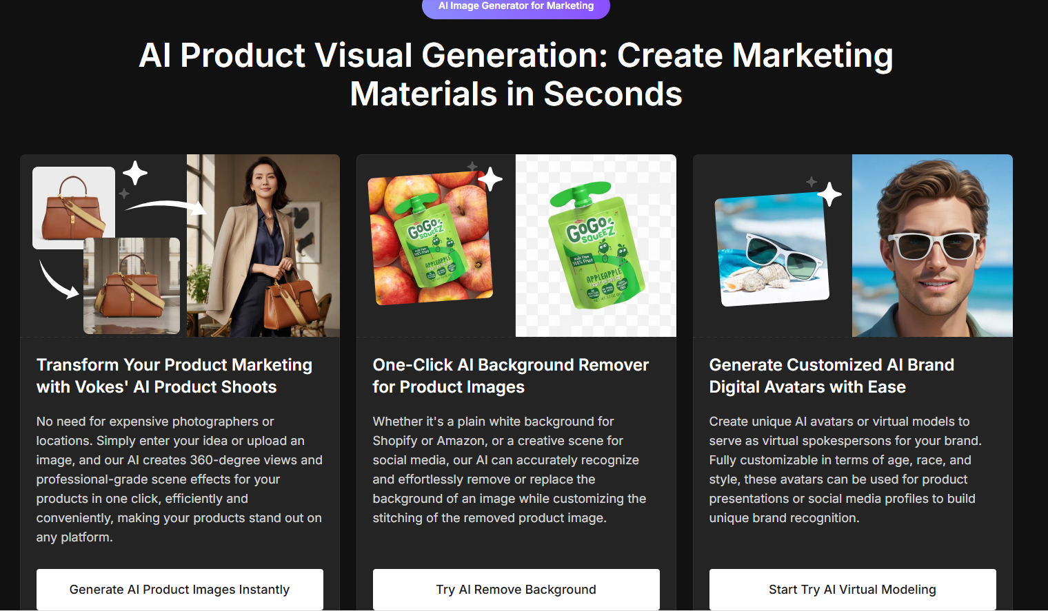 Vokes – เครื่องสร้างวิดีโอ AI - AI Ad Generator, AI Avatar Generator, AI UGC Video, AI Voiceover media 3