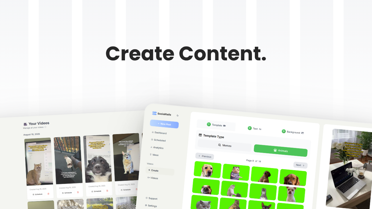 SocialRails - Create content, post everywhere media 3