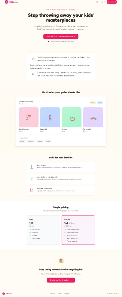 KidCanvas - Preserve your kids' artwork forever. media 2