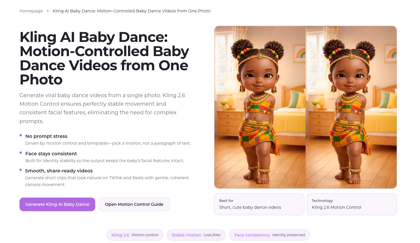 AI Baby Dance - Turn Baby Photos into Viral Dance Videos — No Watermark! media 2