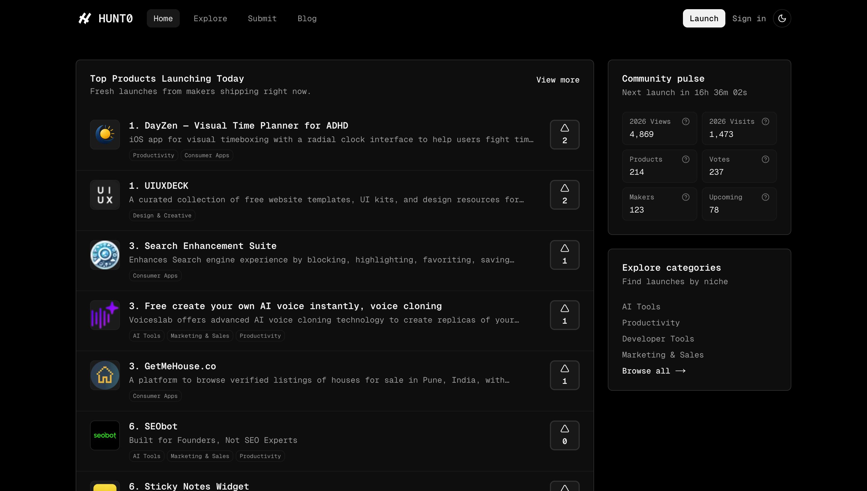 HUNT0 - Ship Early. Hunt Early.