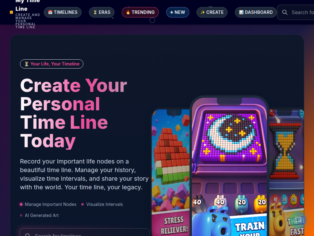 mytimeline - My Timeline - Create & Share Important Time Lines media 1
