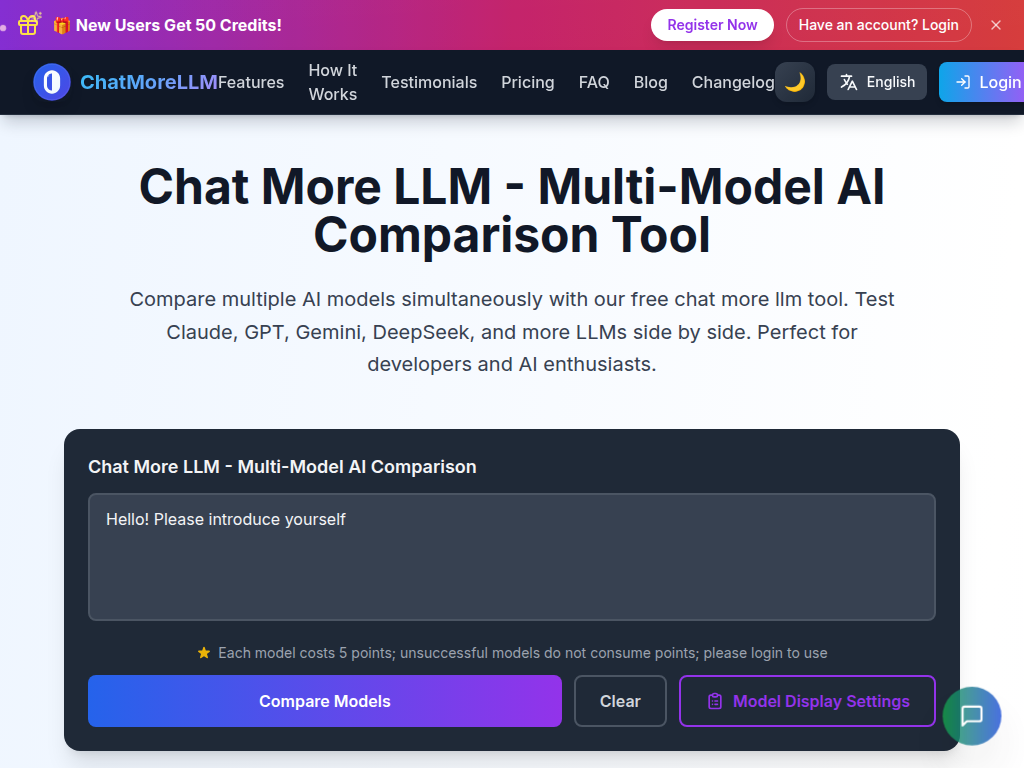 chatmorellm - Chat More LLM - 多模型AI聊天对比工具 media 1