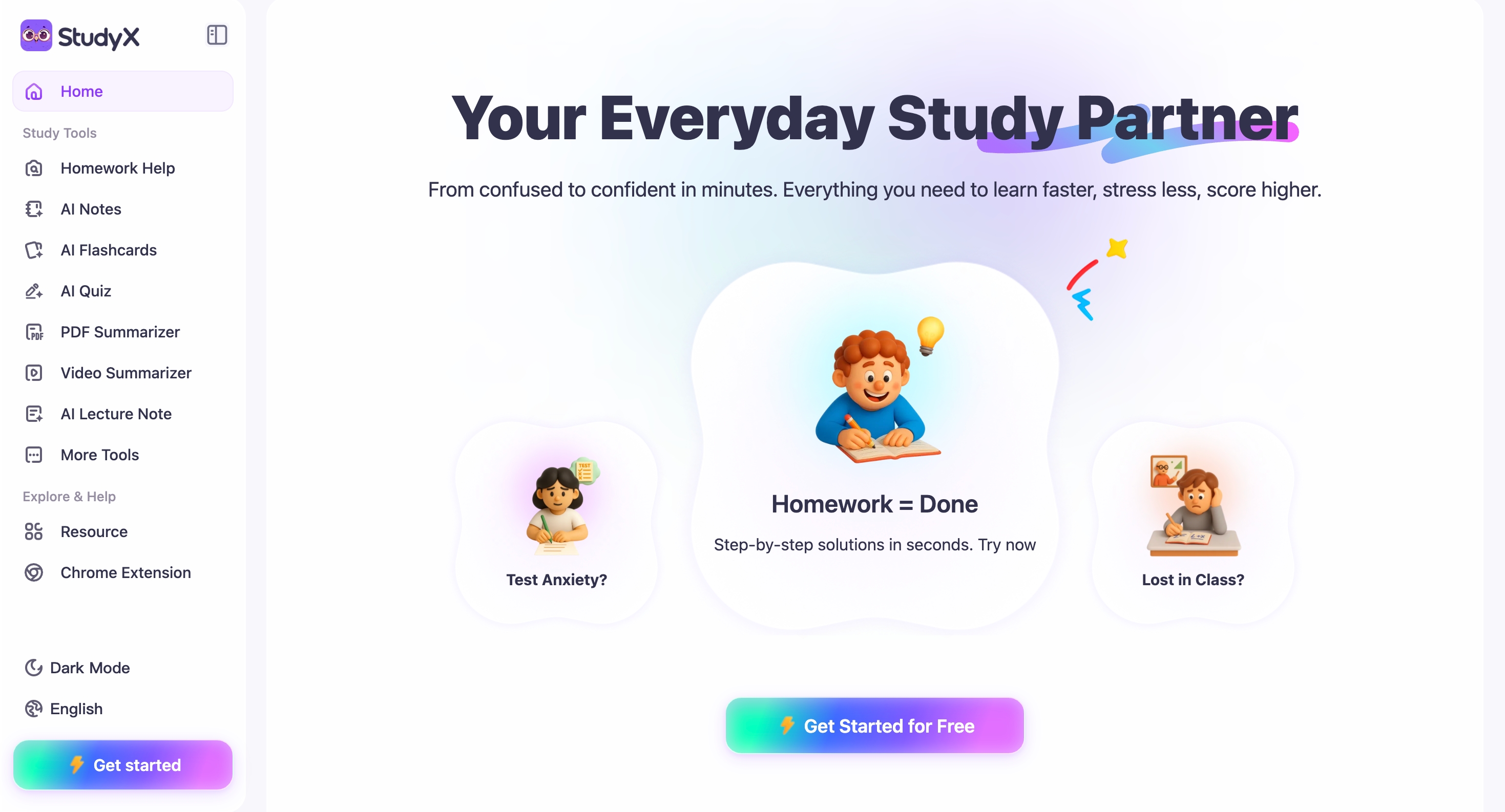 StudyX - StudyX is an AI learning assistant that helps students stay organized, engaged, and effective throughout their studies. media 1