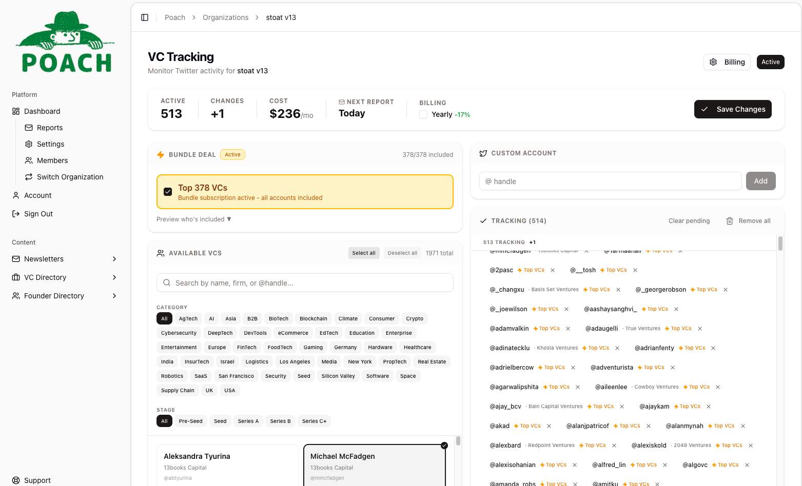 Poach - Find founders before they raise their next round. media 1