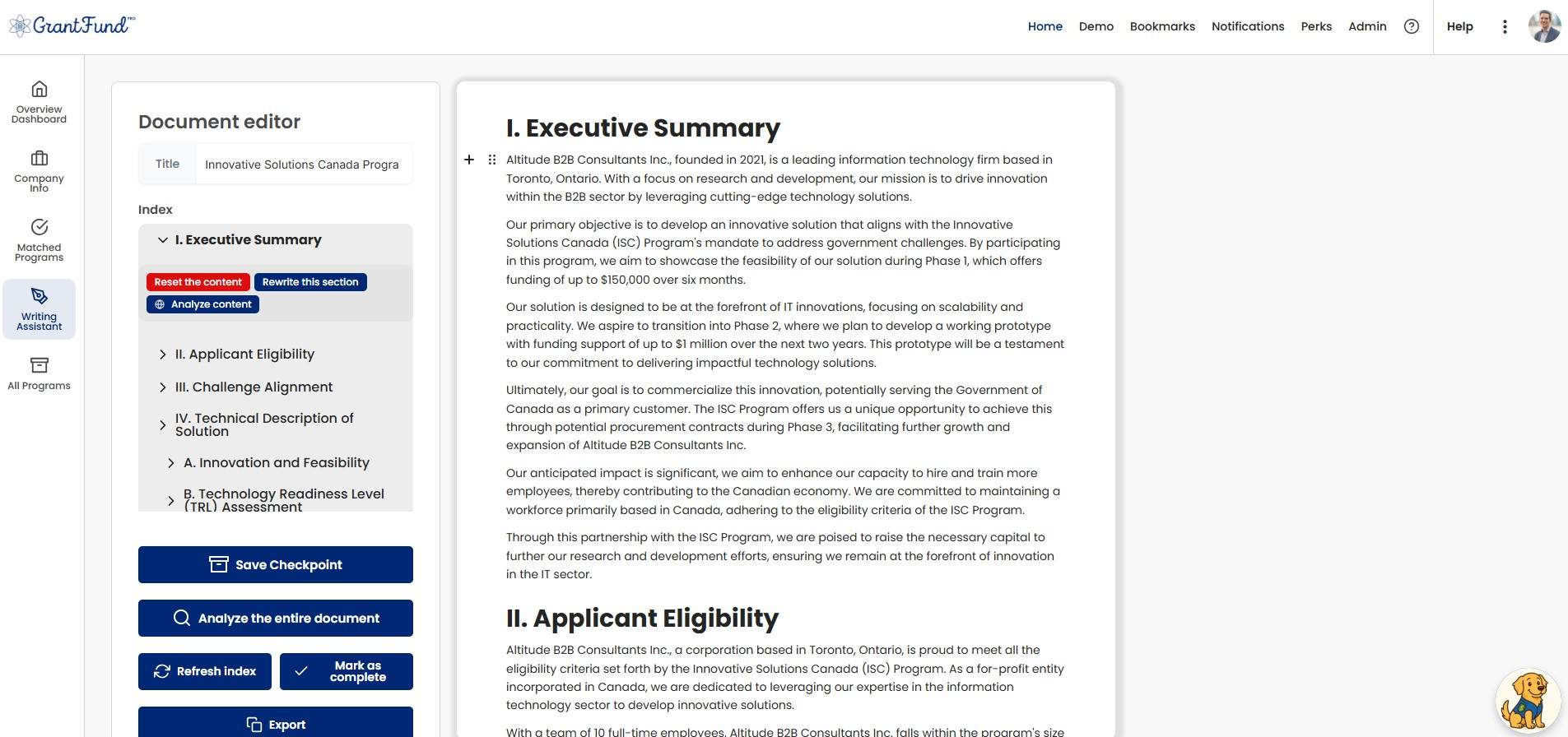 Grant Fund Pro - AI-Powered Grant Finder + Application Assistant media 1