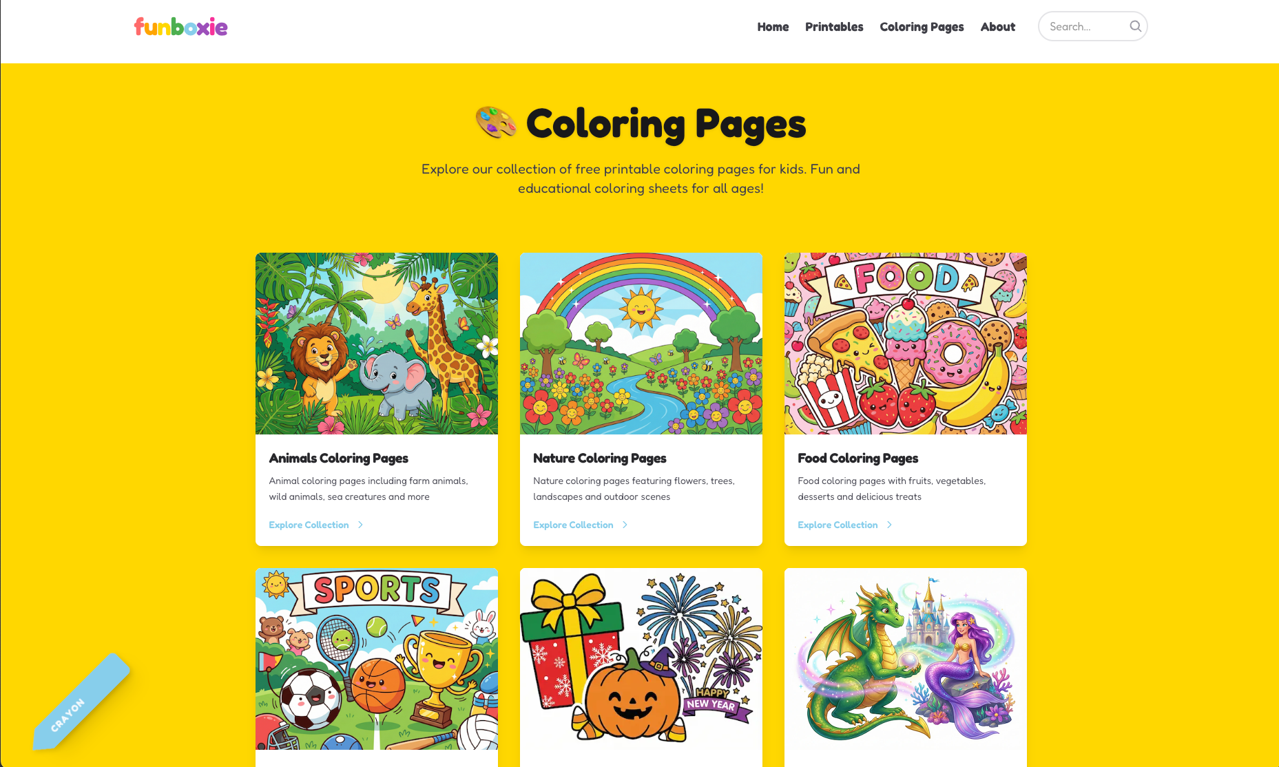 Funboxie - Free Printable Coloring Pages & Worksheets for Kids media 3