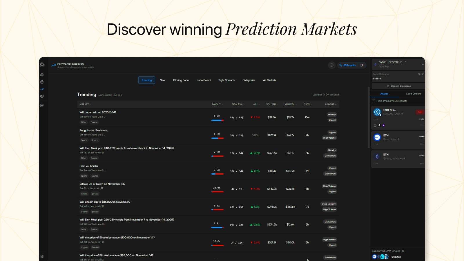 Fere AI - Your AI Trading Team That Never Sleeps — Research, Analyze & Execute Crypto Trades 24/7 media 1