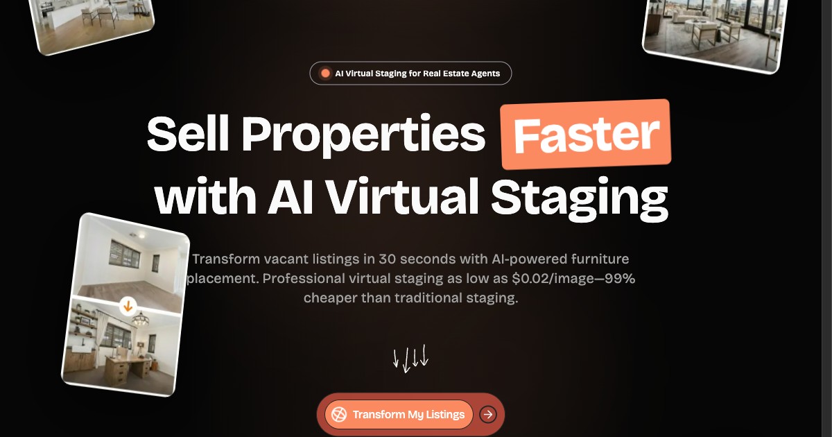 RoomX.AI - AI Virtual Staging for Real Estate in 30 Seconds media 1