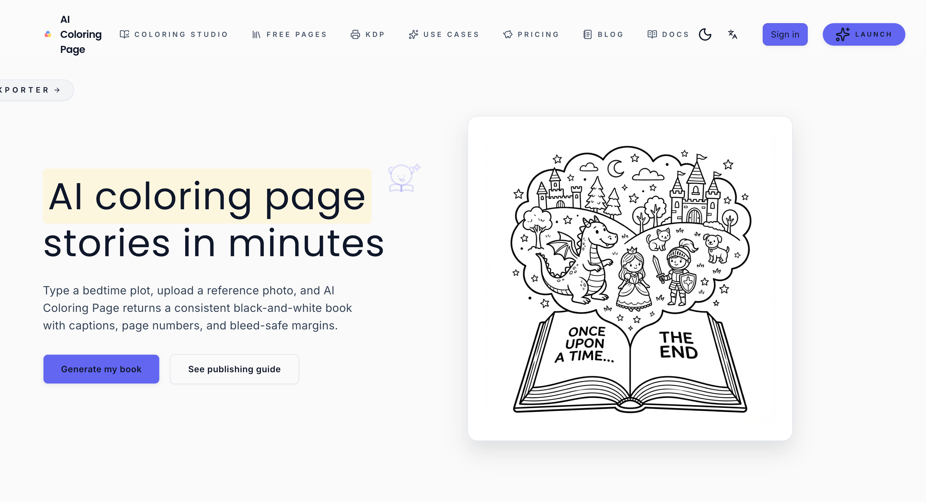 AI Coloring Page - ai coloring page media 1