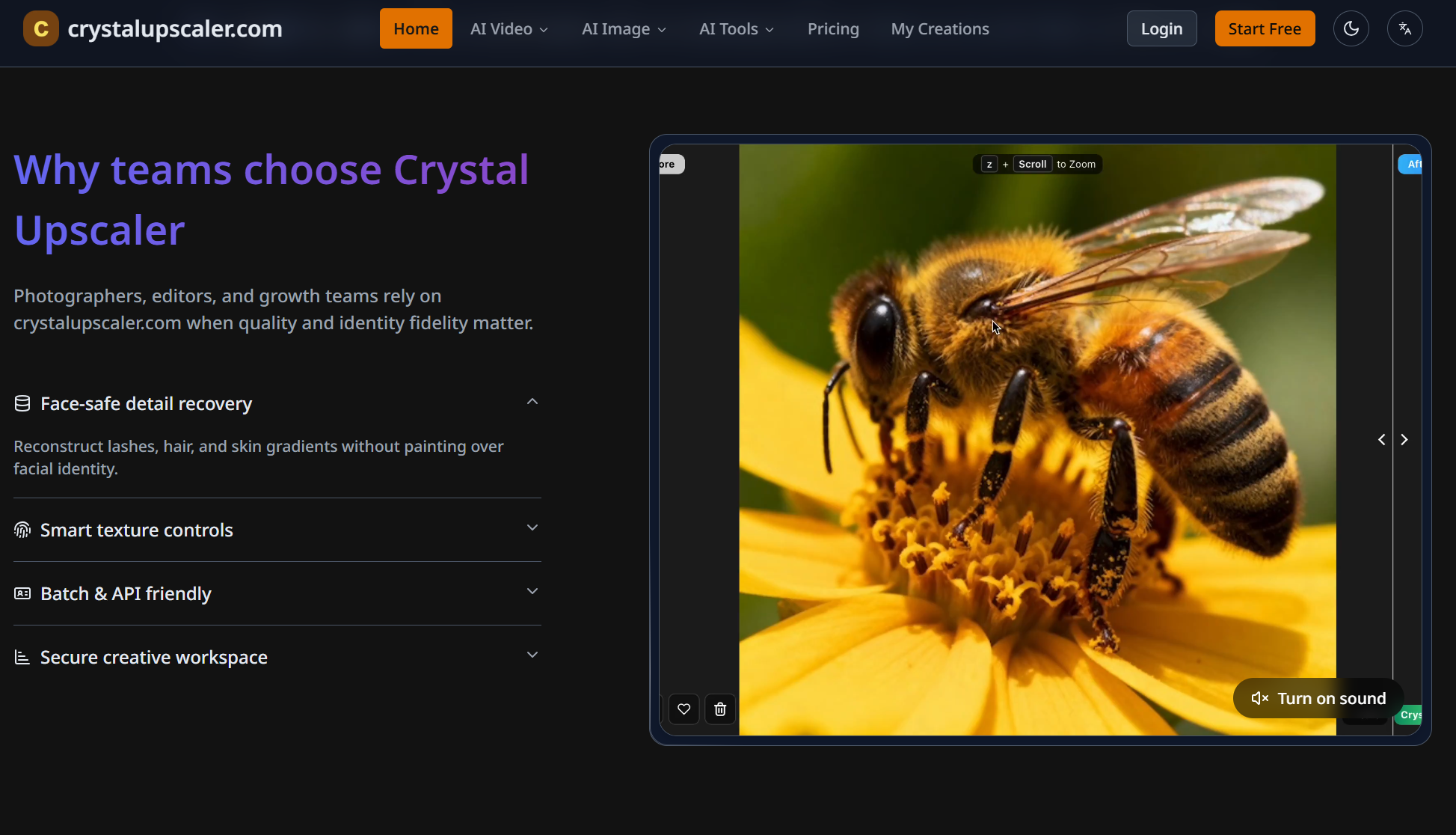 Crystal Upscaler - AI image upscaler built for portraits and faces with 4x resolution media 3