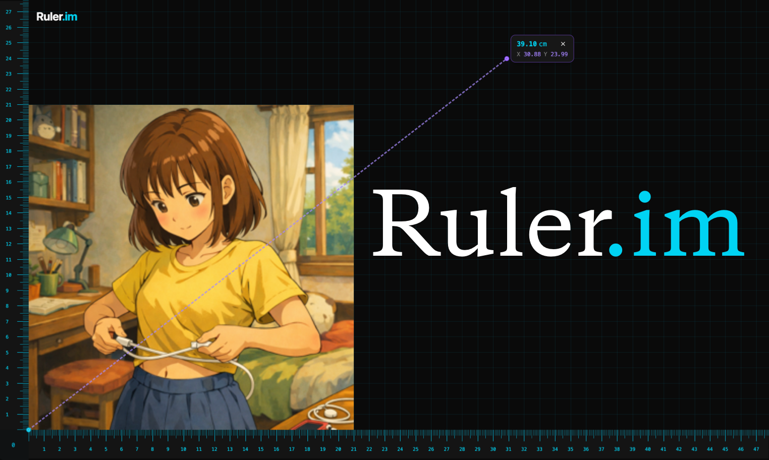 Ruler.im - Online Ruler: The #1 Accurate Ruler, measure objects & images media 1