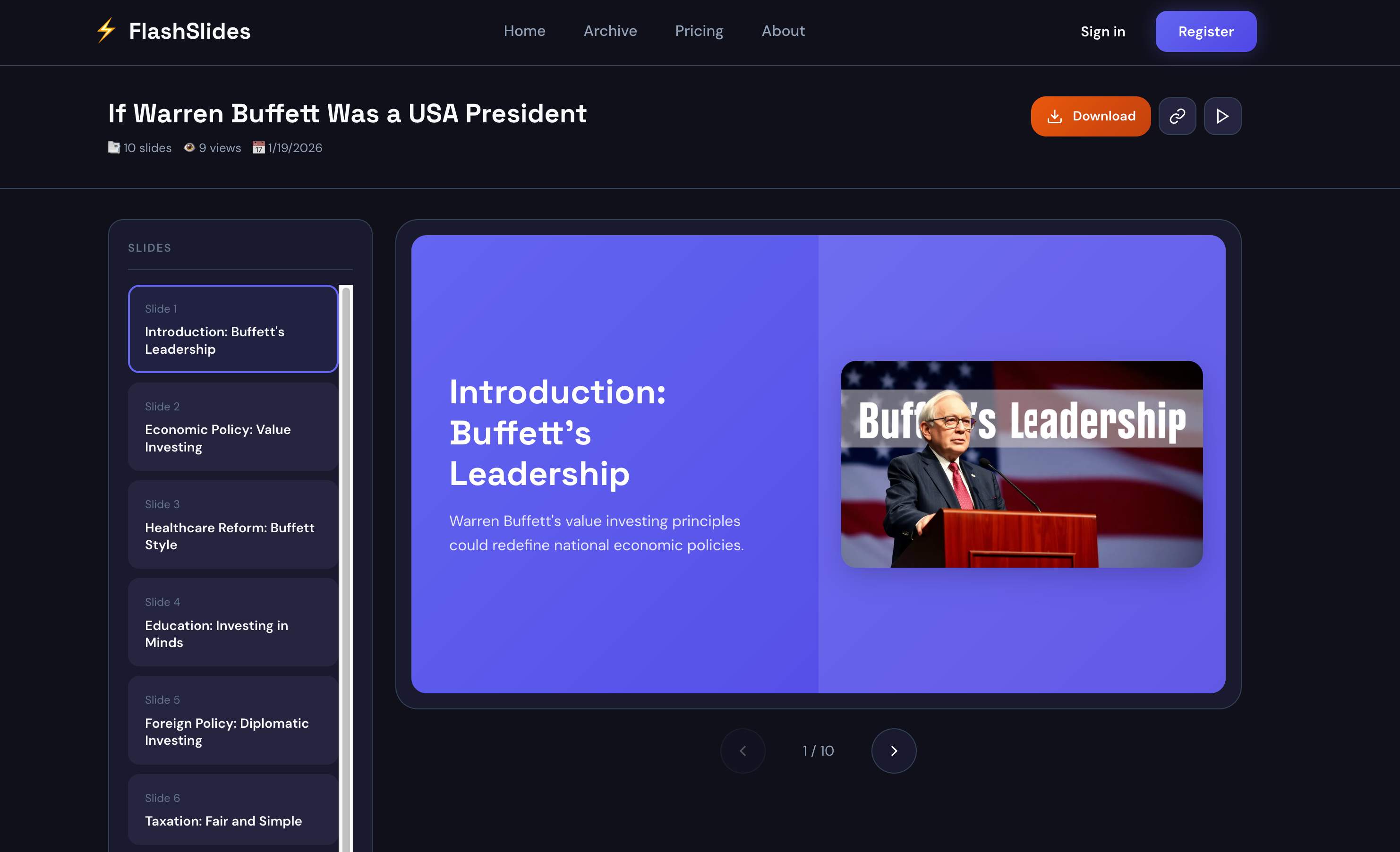 FlashSlides - AI Presentation Generator media 1