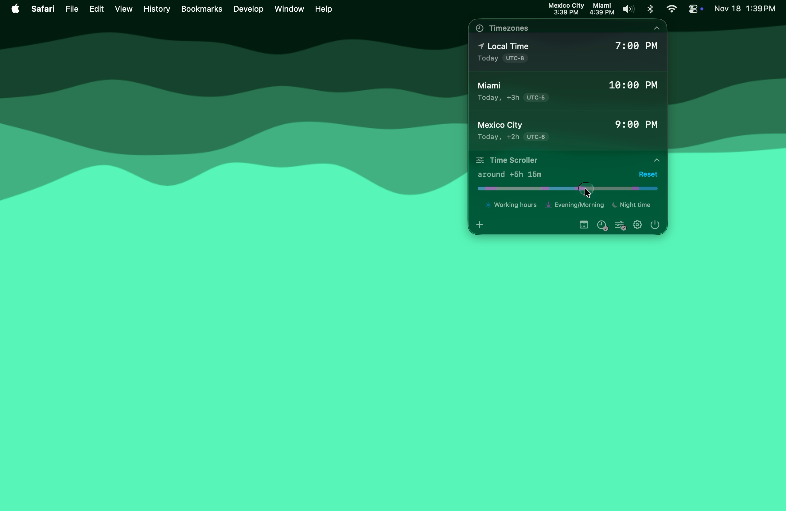 Time - time zones, menu bar app, macOS, productivity, remote work, calendar, meeting scheduler, world clock, team collaboration, time management, Zoom, Google Meet, Microsoft Teams, global teams, na media 1