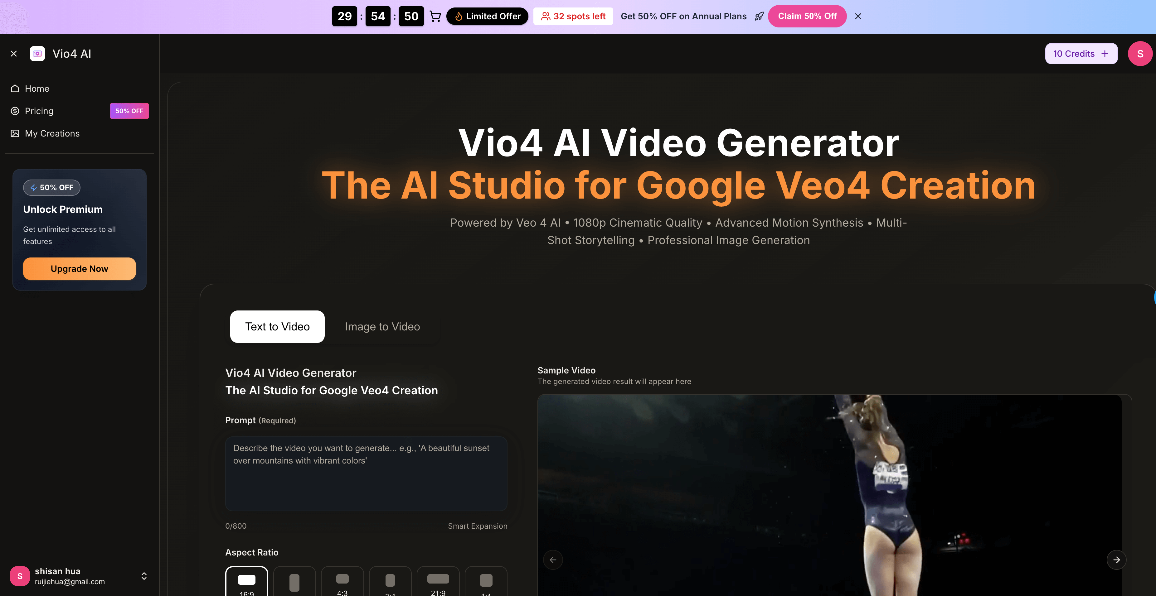 vio4 ai video - Vio4 AI - Veo 4 powered all in one Video & Image Generator Platform media 1