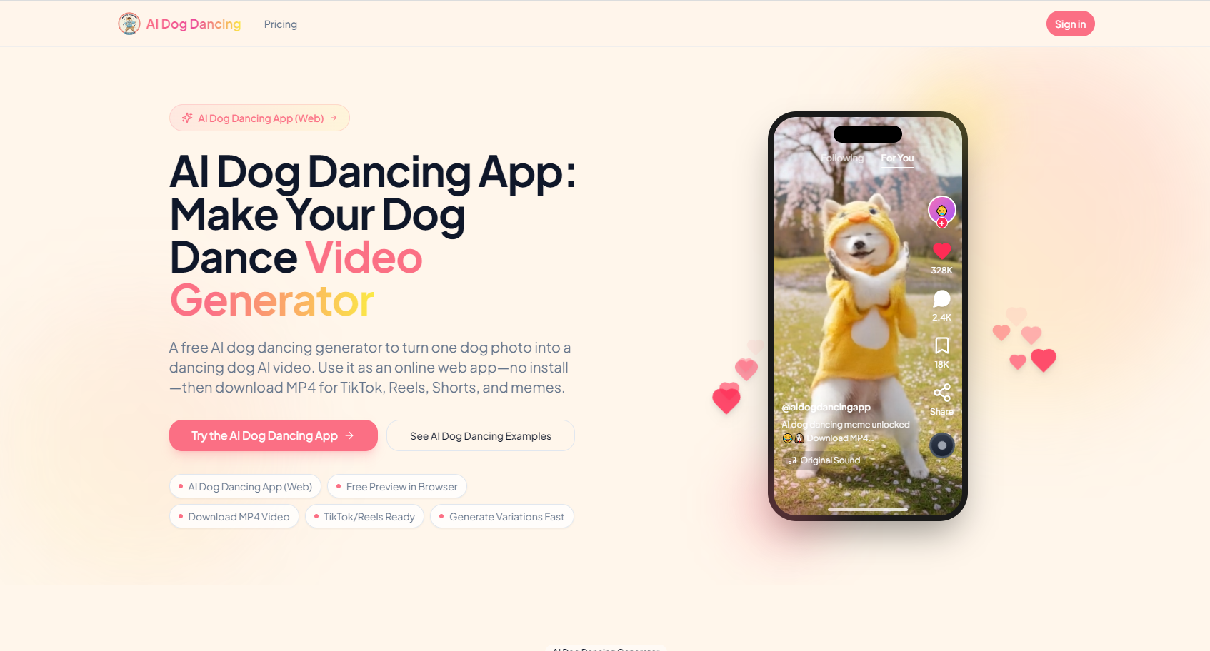 AI Dog Dancing - Turn a dog photo into a dancing video in minutes. media 1